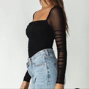 Princess Polly Black Bodysuit